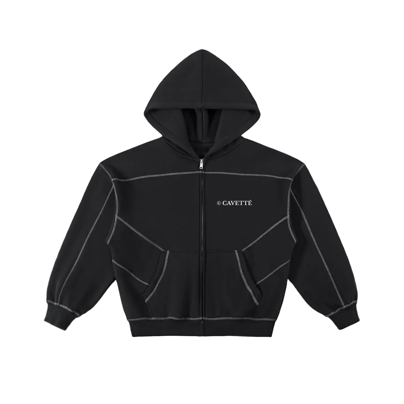 Cavetté Technical Form Hoodie | Zip-Up